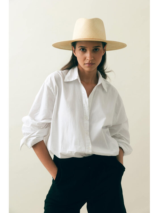 Paris+Hendzel Paris+Hendzel Kapelusz Off White Havana - Panama / Brisa Grade Biały