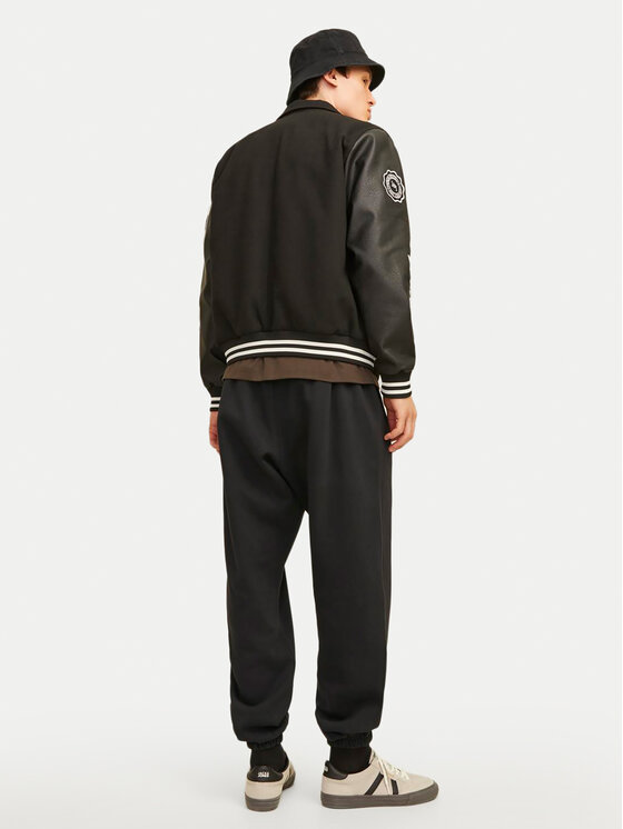 Jack&Jones Jack&Jones Donji dio trenerke Bill Urban Edge 12263026 Crna Relaxed Fit