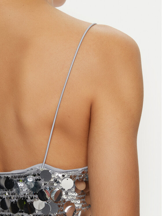 ONLY ONLY Abito da cocktail Jadel 15332687 Argento Regular Fit