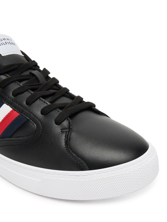 Tommy Hilfiger Tommy Hilfiger Sneakersy Icon Court Stripes FM0FM05628 Czarny