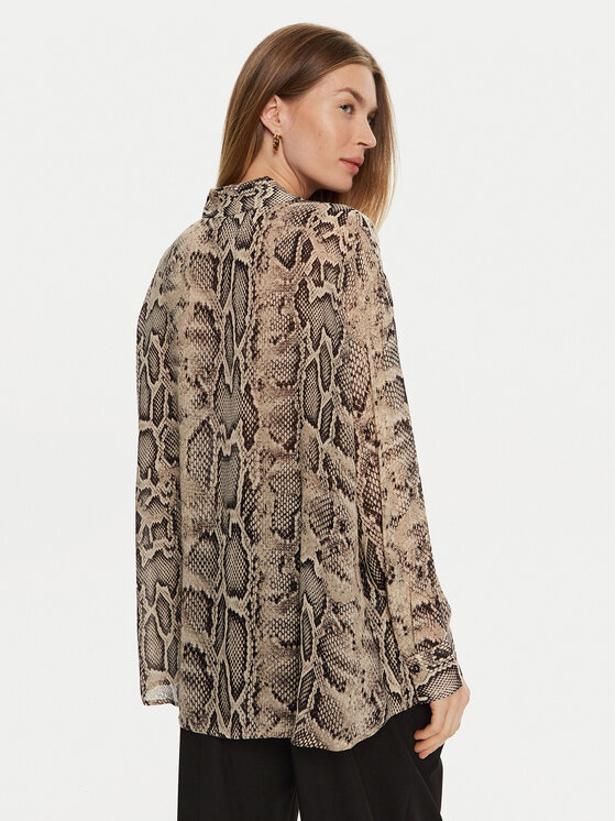 Sisley Sisley Πουκάμισο 5YBMLQ07F Μπεζ Regular Fit