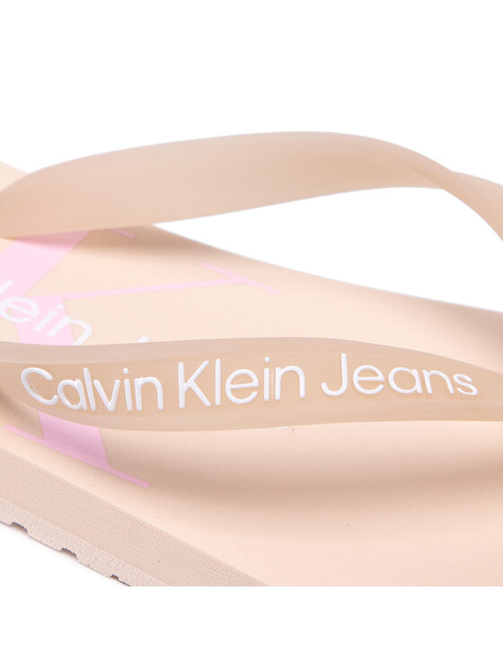 Calvin Klein Jeans Calvin Klein Jeans Žabky Beach Sandal Monogram Tpu YW0YW00098 Béžová