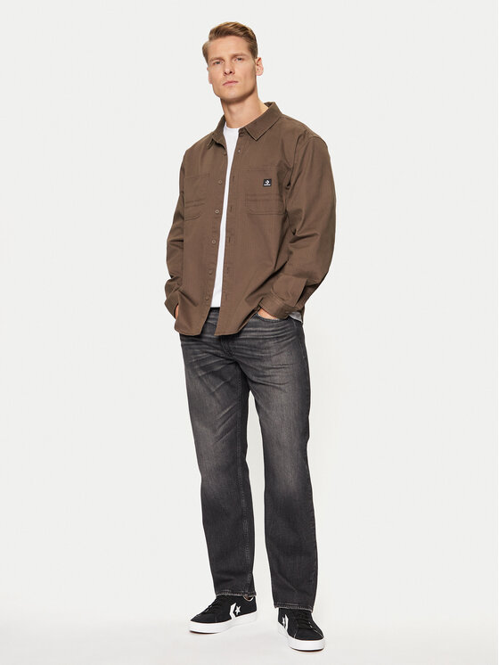 Converse Converse Srajca 10026973-A02 Rjava Relaxed Fit