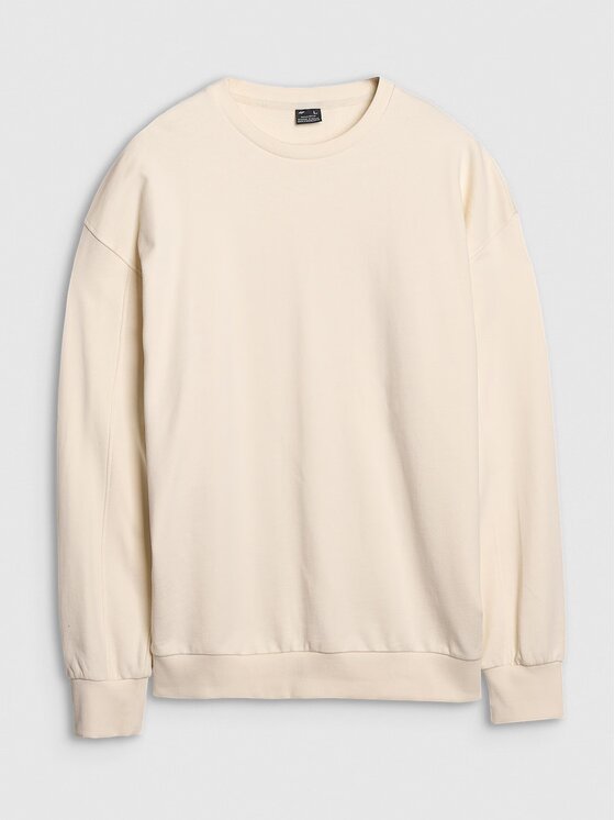 4F 4F Felpa 4FWSS25TSWSM1536-12S Bianco Oversize