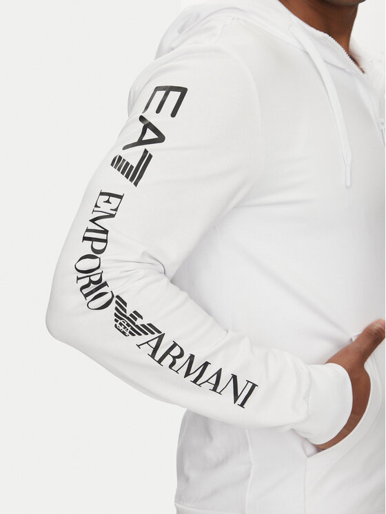 EA7 Emporio Armani EA7 Emporio Armani Суитшърт 7M000568 AF13512 M0003 Бял Regular Fit
