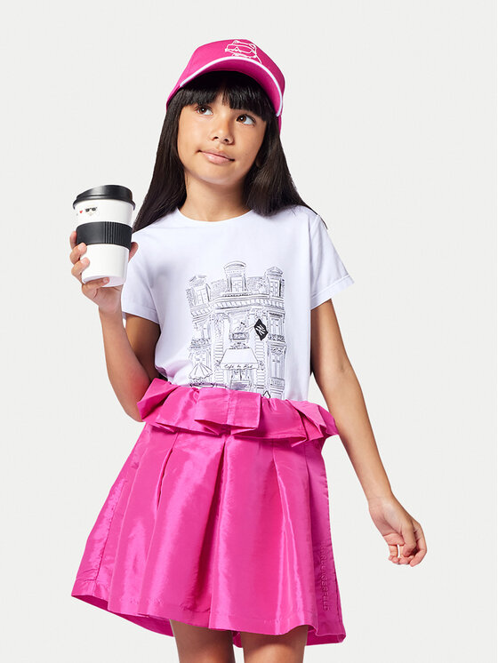 Karl Lagerfeld Kids Karl Lagerfeld Kids T-Shirt Z30494 S Bílá Regular Fit