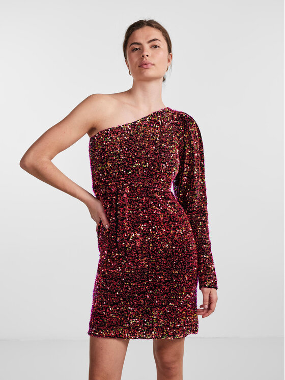 YAS Rochie cocktail 26031828 Roșu Regular Fit