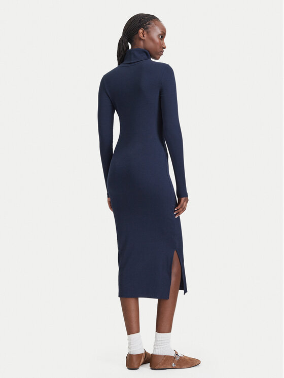 Tommy Jeans Tommy Jeans Kootud kleit Bodycon DW0DW23320 Tumesinine Slim Fit