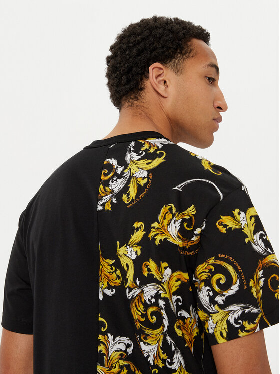 Versace Jeans Couture Versace Jeans Couture T-shirt 78GAH609 Crna Regular Fit
