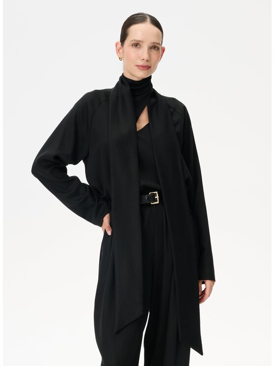 LEBRAND LEBRAND Bluzka Raya Czarny Regular Fit