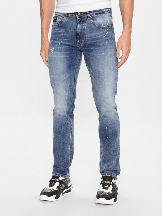 Versace Jeans Couture Jeans hlače 74GAB5S0 Modra Slim Fit