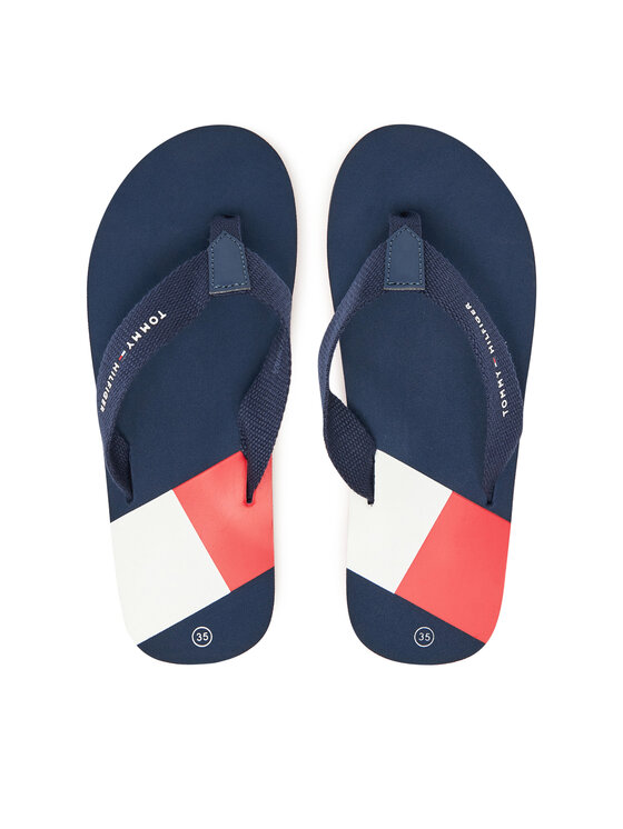 Dziecięce Japonki Tommy Hilfiger, Rozmiar 39, Grantowe, T3X8-33908-0058 S