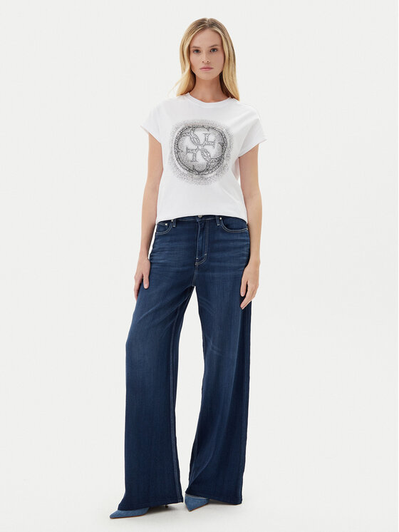 Guess Guess T-särk W5YI14 I3Z14 Valge Regular Fit