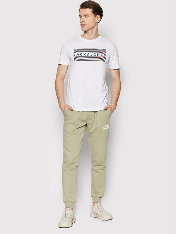 T-shirt Corp Logo Tee 12151955 Bianco Regular Fit