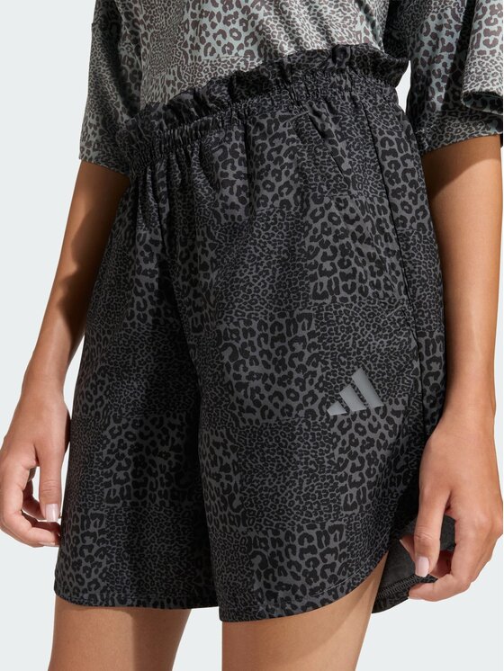 adidas adidas Szorty materiałowe 158914 Czarny Loose Fit