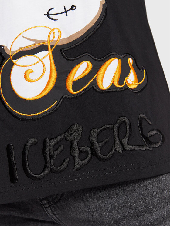 Iceberg Iceberg Тишърт 22II1P0F0716301 Черен Relaxed Fit