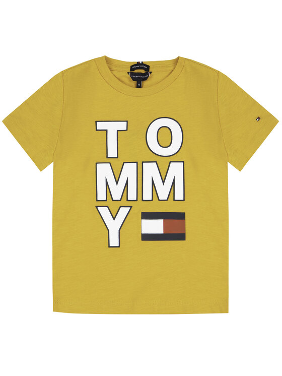 Tommy Hilfiger Tommy Hilfiger T-shirt Multi Application KB0KB05428 M Jaune Regular Fit