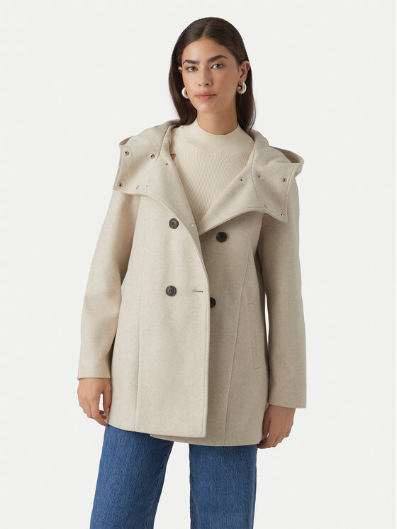Vero Moda Vero Moda Átmeneti kabát Fortuneshila 10291044 Bézs Regular Fit