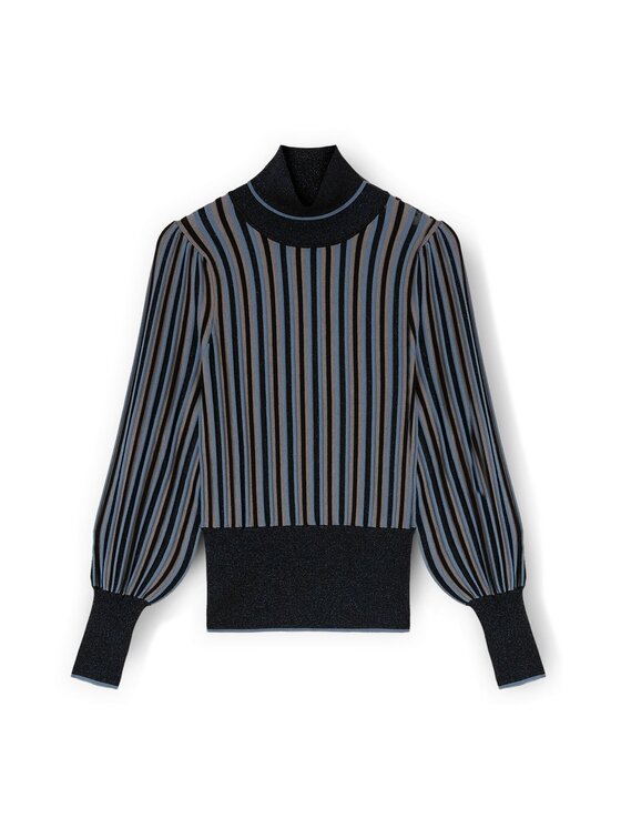Motivi Motivi Sweter M036W003711N0S3 Niebieski Regular Fit
