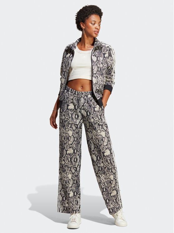 adidas Суитшърт Python Allover Print Track Top IC6082 Черен Regular Fit Modivo.bg