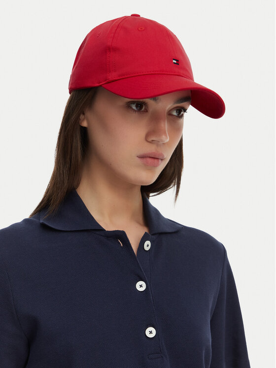 Tommy Hilfiger Tommy Hilfiger Καπέλο Jockey Th Flag Soft 6 Panel Cap AW0AW17781 Κόκκινο
