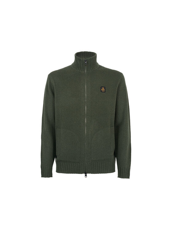 RefrigiWear RefrigiWear Sweter M30800-E04010 Zielony Regular Fit