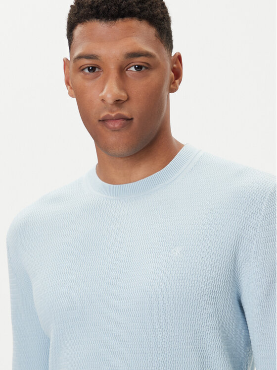 Calvin Klein Calvin Klein Svetr LV04LB327G Světle modrá Regular Fit