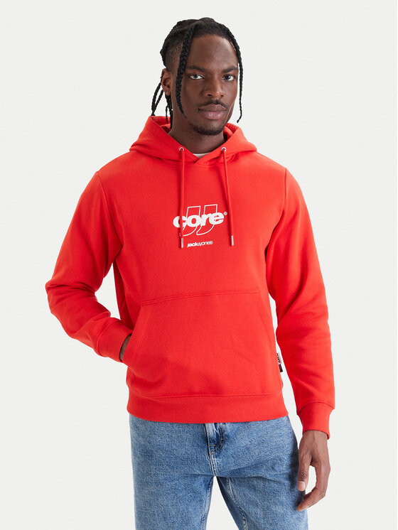 Jack & Jones Hanorac Club 12290001 Roșu Relaxed Fit