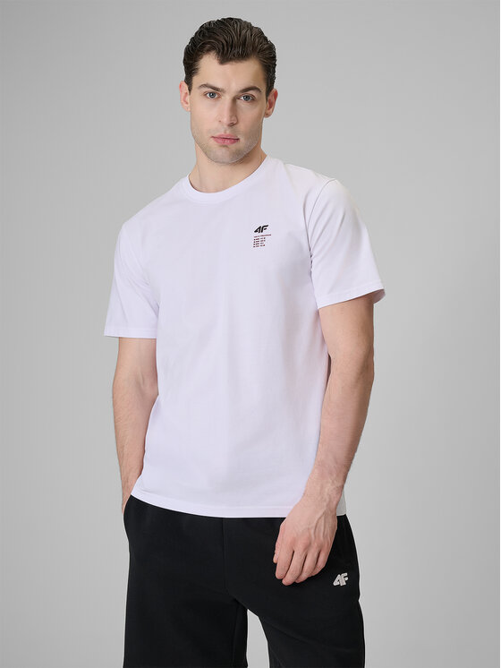 4F 4F T-Shirt COMMERCIAL 3 Biały Regular Fit