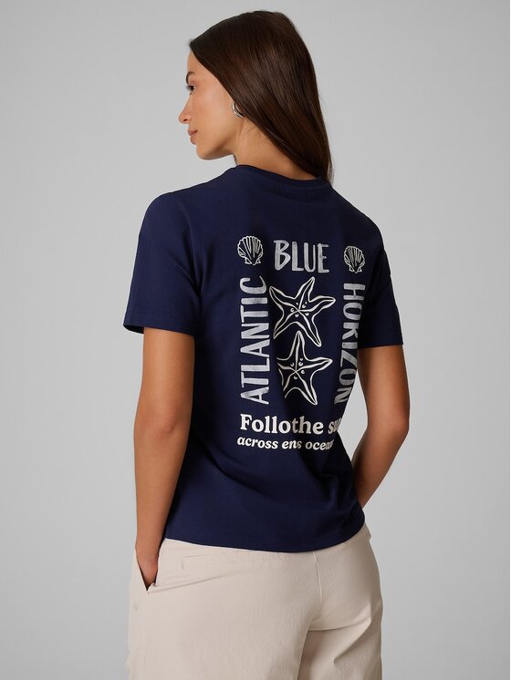 4F 4F T-shirt 4FRSS26TTSHF4021-31S Blu scuro Relaxed Fit