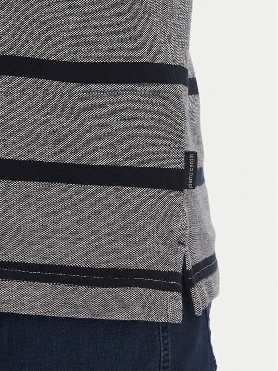 Pierre Cardin Pierre Cardin Тениска с яка и копчета C5 21414.2115 Тъмносин Slim Fit