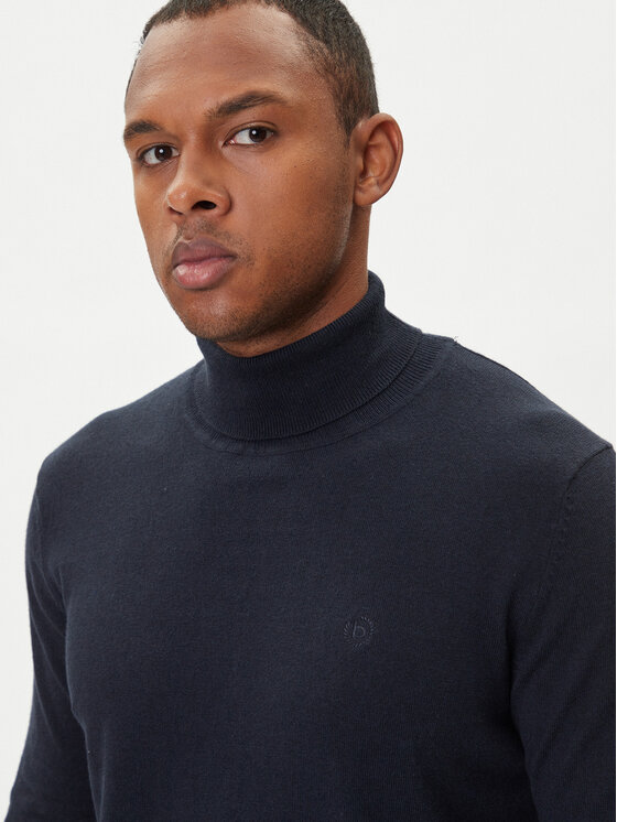 Bugatti Bugatti Rollkragenpullover 7700-85520D Dunkelblau Regular Fit
