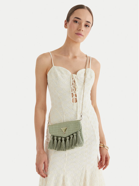 Guess Guess Ročna torba J6GZ17 WO680 Zelena