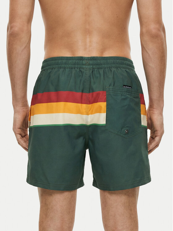 Quiksilver Quiksilver Szorty kąpielowe Everyday Printed Volley 15 EQYJV04219 Zielony Regular Fit