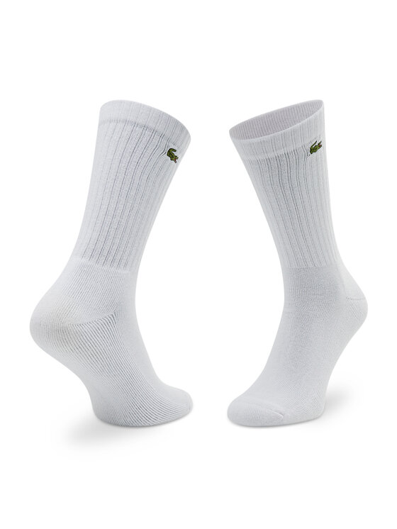 Lacoste Lacoste Unisex ilgų kojinių komplektas (3 poros) RA4182 Balta