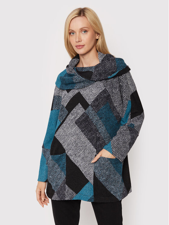 Joseph Ribkoff Pulover 223192 Colorat Relaxed Fit