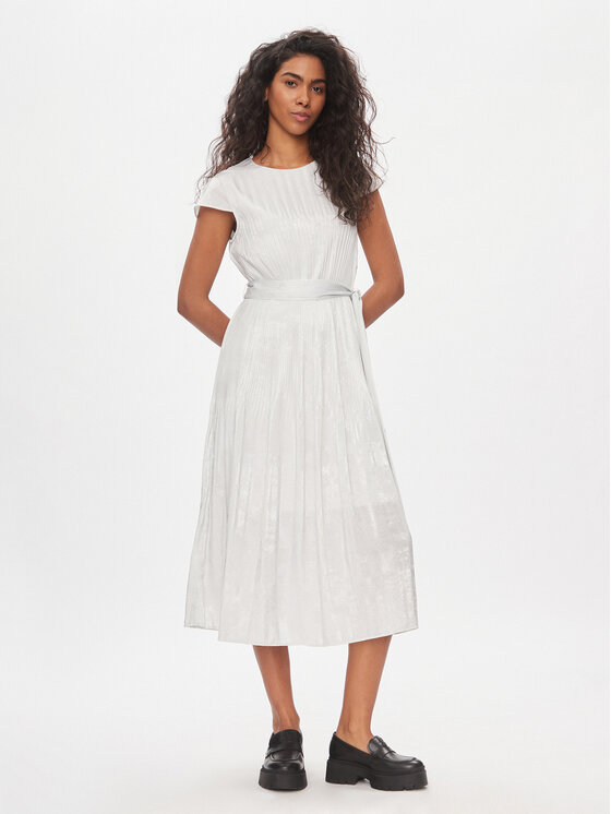 DKNY DKNY Vsakodnevna obleka DD3JA341 Bela Regular Fit