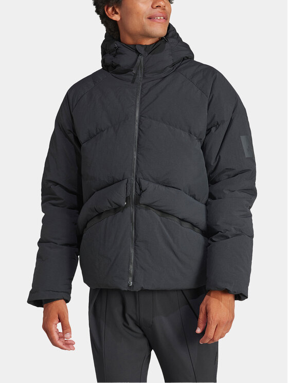 adidas adidas Geacă din puf Big Baffle IK3156 Negru Regular Fit