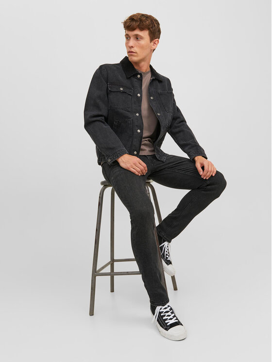 Jack & Jones Jack & Jones Jeansy Glenn 12237350 Černá Slim Fit