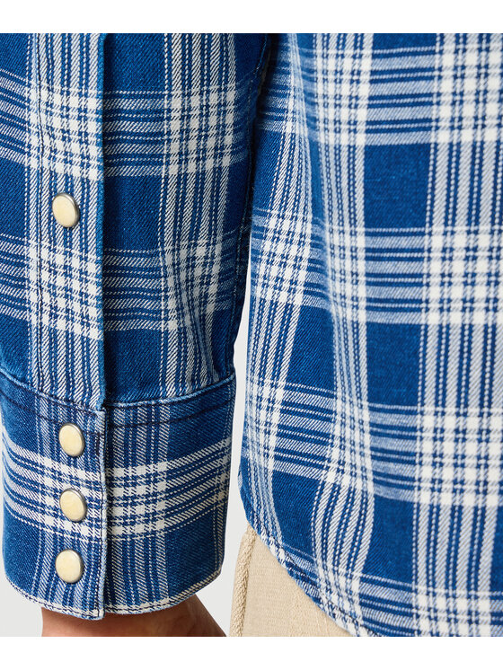 Wrangler Wrangler Camicia 112357250 Blu Regular Fit