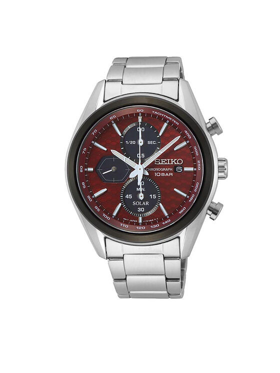 Seiko Karóra Chronograph Solar SSC771P1 Ezüst • 