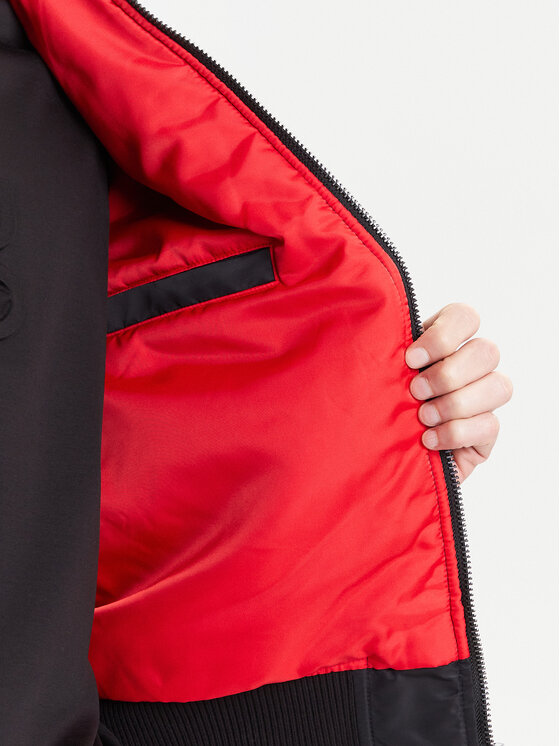 HUGO HUGO Bunda bomber Balamo2531 50541604 Černá Regular Fit