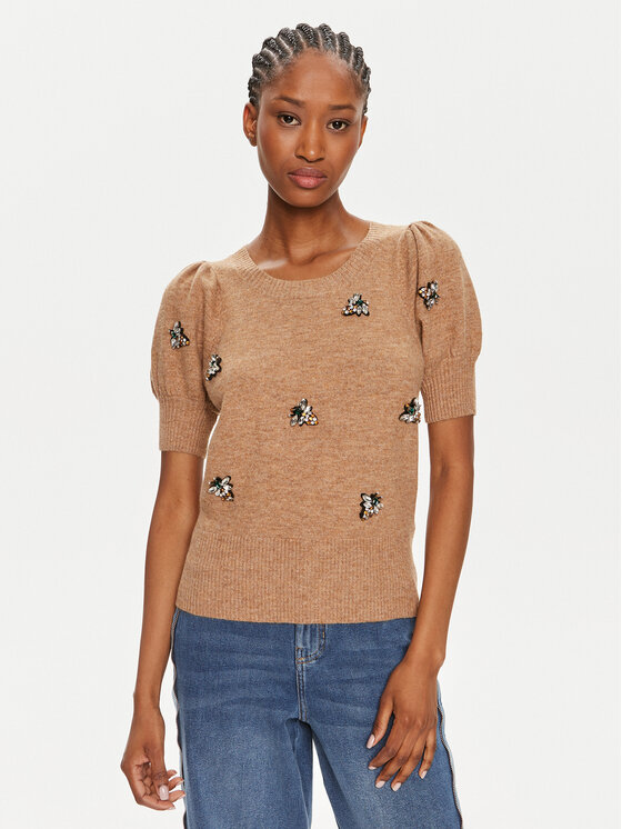 Munthe Pulover Obtain 242160024270 Bej Slim Fit