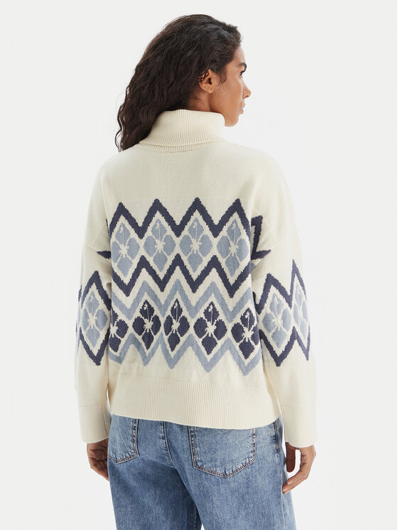 Roxy Roxy Rollkragenpullover Saltwater Lover ERJSW03673 Écru Regular Fit