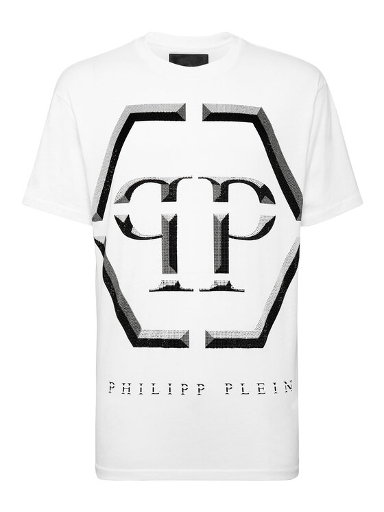 PHILIPP PLEIN PHILIPP PLEIN T-Shirt 439 Bílá Regular Fit
