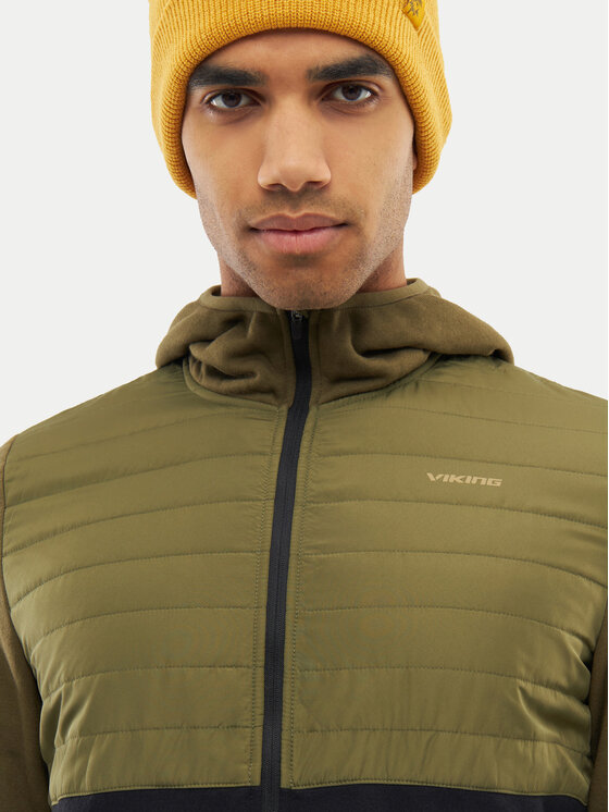 Viking Viking Kurtka przejściowa Bamboo Creek Hoodie Man 750/25/4567 Zielony Regular Fit