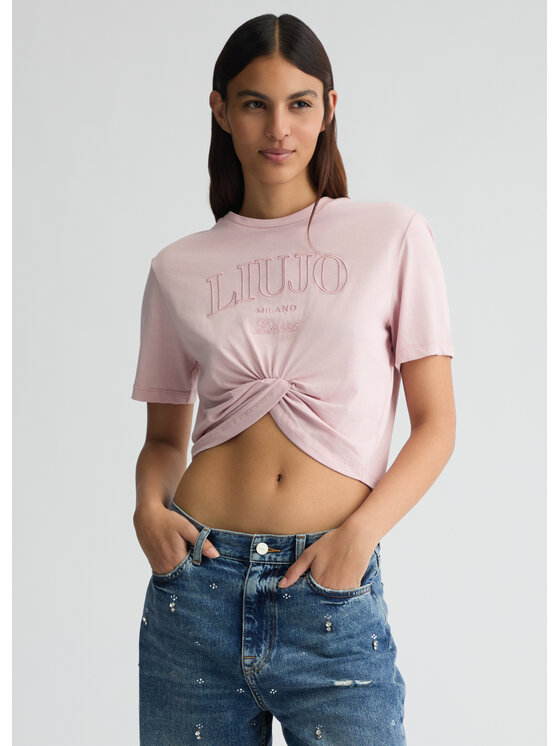 Liu Jo Liu Jo T-shirt WA5001JS923M9448 Rosa Regular Fit