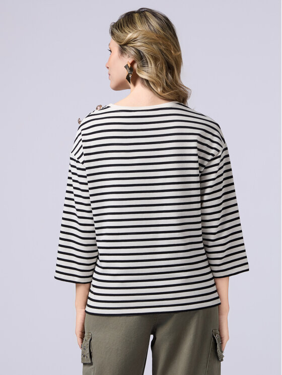 Oltre Oltre T-shirt G364J004142N0Z3 Bianco Boxy Fit