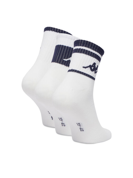 Kappa Kappa Garās zeķes CEO_KR_ANKLE_SS26 (3-PACK) Balts