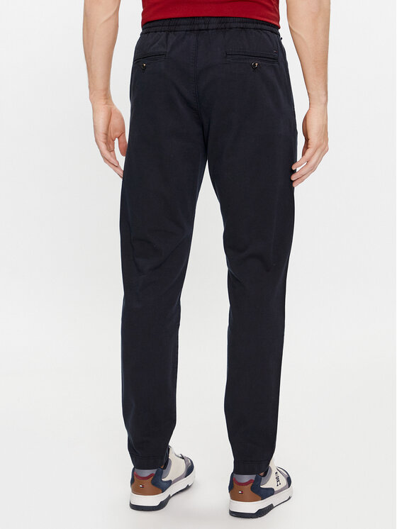 Tommy Hilfiger Tommy Hilfiger Chinosy Chelsea MW0MW33918 Granatowy Slim Fit